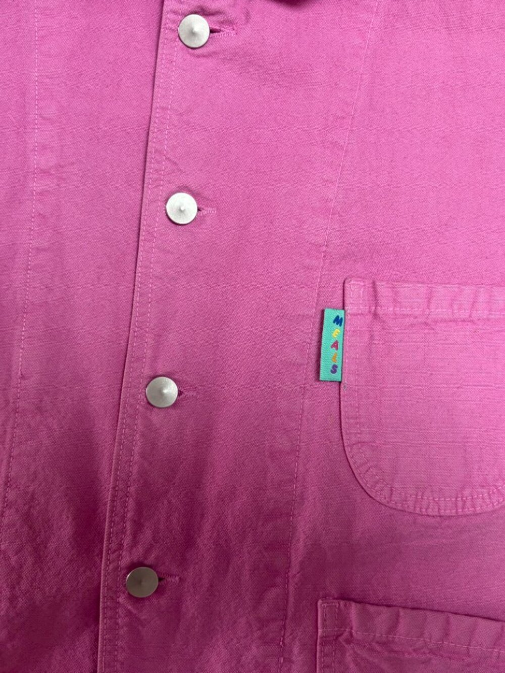 Meals Forager Chore Jacket in Donut Pink, Size Small - Picture 5 of 5